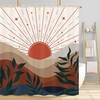 Yellow Sun And Cloud Shower Curtain