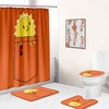 Yellow Sun Water-Repellent Shower Curtain