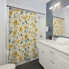 Yellow Sunflower and Daisy Shower Curtain with Matching Curtains for a Charming Bathroom 