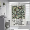 Yellow Vine William Morris Bath Curtains for Eclectic Bathroom