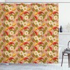 Yoga Koi Fish Shower Curtain - Cloth Fabric Bathroom Decor With Lotus Flowers