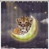 Young Star Leopard Animal Shower Curtain - Custom Durable Fabric