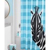 Your Zone Kids' Zebra Fabric Shower Curtain for a Bold and Fun Kids' Bathroom
