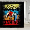 Youth Gaming Video Gamepad Shower Curtain for Boys and Teens, Waterproof and Modern Design