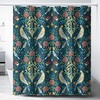 Zebra And Tropical Palm Leaves Shower Curtain For Bathroom