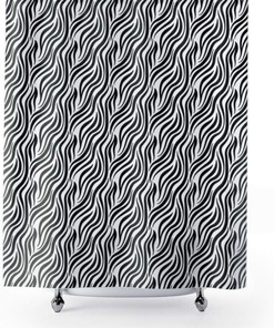Zebra Animal Print Shower Curtain by Wingate AG for a Unique and Chic Bathroom Decor