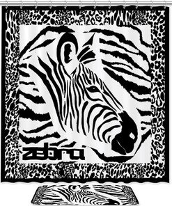 Zebra Bathroom Shower Curtain, Add A Touch Of Style To Your Restroom 