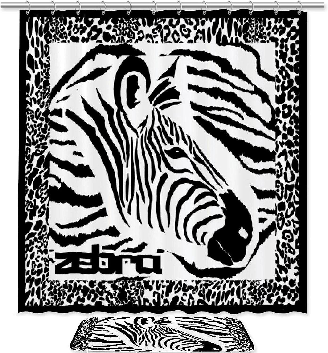 Zebra Bathroom Shower Curtain, Add A Touch Of Style To Your Restroom