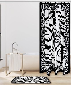 Zebra Bathroom Shower Curtain, Add A Touch Of Style To Your Restroom