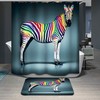 Zebra Digital Print Shower Curtain 72 Inches
