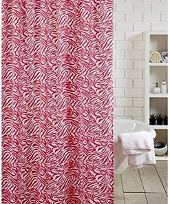 Zebra Hot Pink Shower Curtains Decorative With Microfiber Accents, Machine Washable