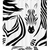 Zebra Pattern Bathroom Shower Curtain For A Bold Bathroom Statement