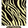Zebra Pattern Print Fabric Shower Curtain for Modern Bathroom Decor