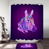 Zebra Print Shower Curtain For Safari Bathroom Decor