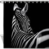 Zebra Print Simple Elegant Shower Curtain for Bathroom Decor