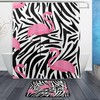 Zebra Stripes Decorative Shower Curtain, Waterproof Bathroom Decor