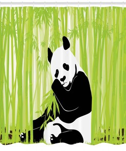 Zen Bamboo Leaves Shower Curtain For Spa Bathroom Decor