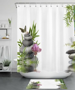 Zen Flower Butterfly Shower Curtain: A Unique Way To Bring Serenity To Your Bathroom