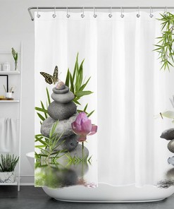 Zen Flower Butterfly Shower Curtain: A Unique Way To Bring Serenity To Your Bathroom