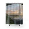 Zen Motif Waterfall Shower Curtain - Scenic & Peaceful Design inspired by Nature