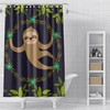 Zen Sloth Shower Curtain For Maximalist Bathroom Decor