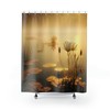 Zen Water Lily Mystic Shower Curtain for a Peaceful Bathroom Ambiance