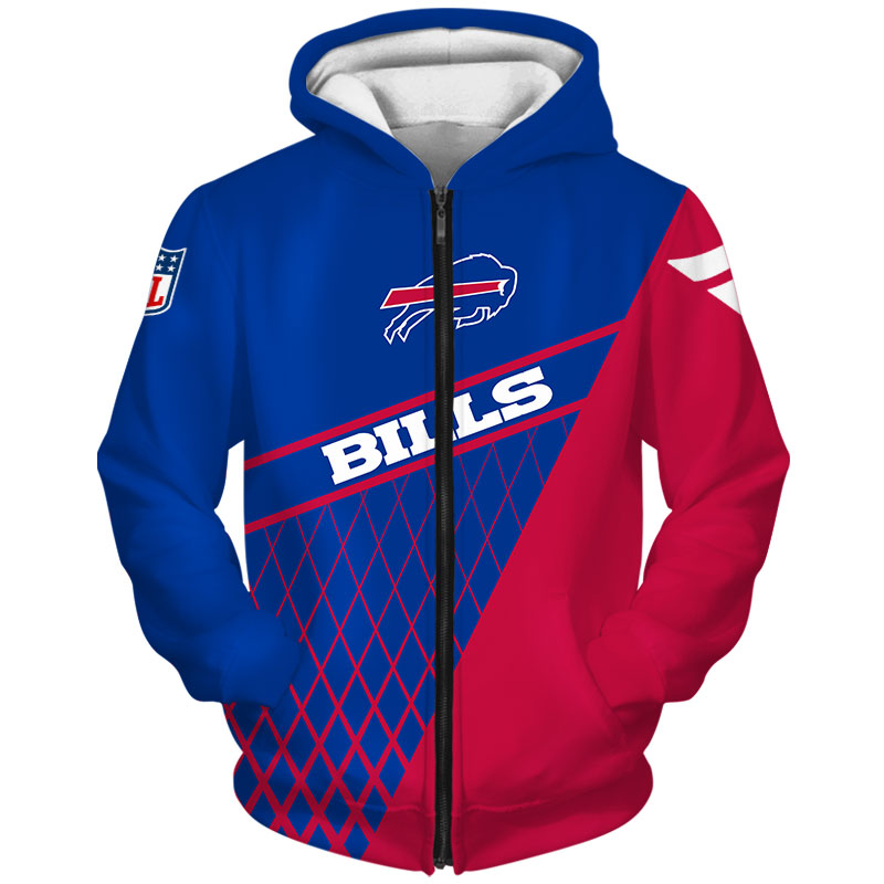 Zip Hoodie Gift For Buffalo Bills Fans, A Stylish Themed Item