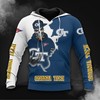 Zip Hoodie Long Sleeve All Over Print 3D For Fans Of Georgia Tech Yellow Jackets