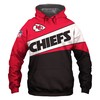 Zip-Up In Style With This All Over Print Kansas City Chiefs 3D Hoodie
