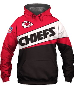 Zip-Up In Style With This All Over Print Kansas City Chiefs 3D Hoodie