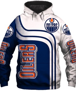 Zipper Hoodie All Over Print Pullover For Fans Of Edmonton Oilers