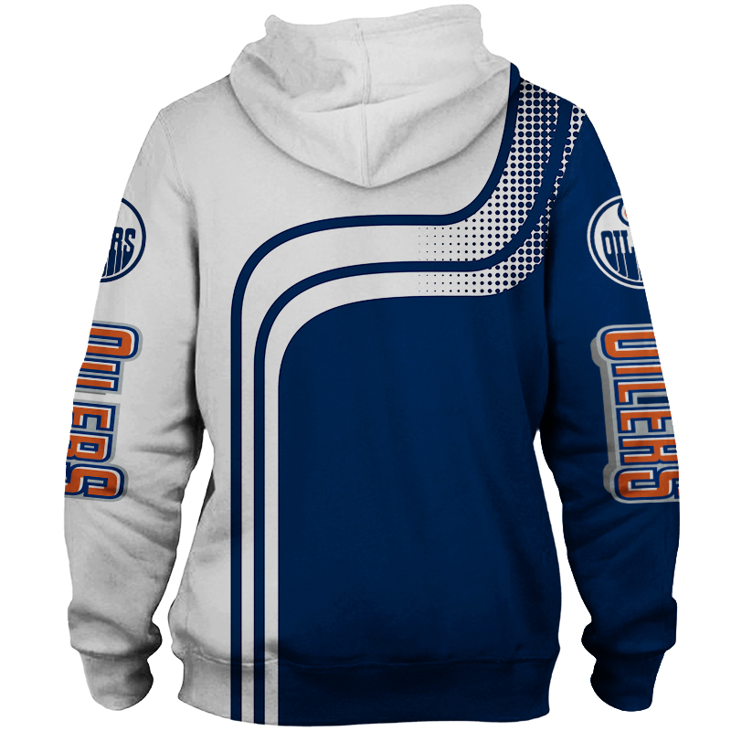 Zipper Hoodie All Over Print Pullover For Fans Of Edmonton Oilers