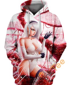 2B After Fight 3D Hoodie - Nier Automata