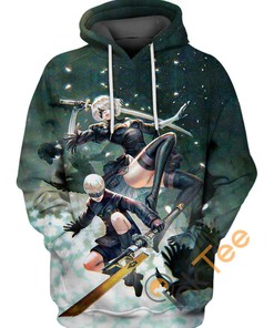 2B All Over Print Hoodie - Nier Automata