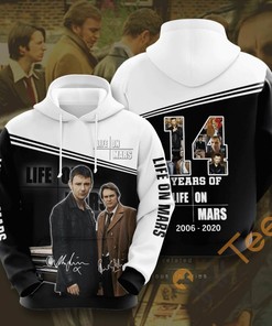 3D Movie Life On Mars Hoodie With All Over Print Design