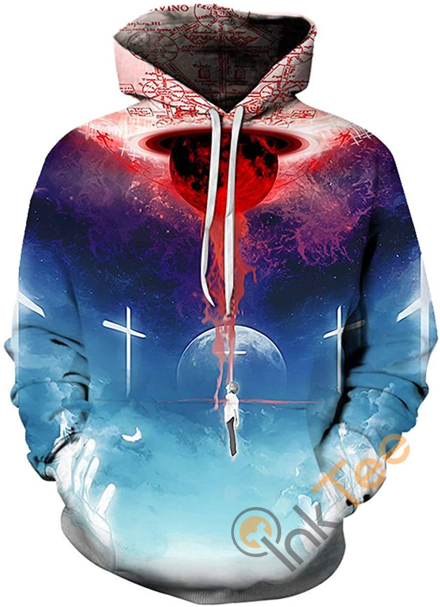 3D Printed Evangelion All Over Print Hoodie