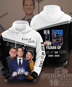 8 Out Of 10 Cats Custom 3D Hoodie