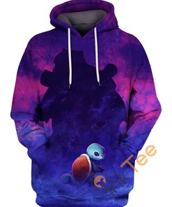 A Light Blue Turtle All Over Print 3D Hoodie