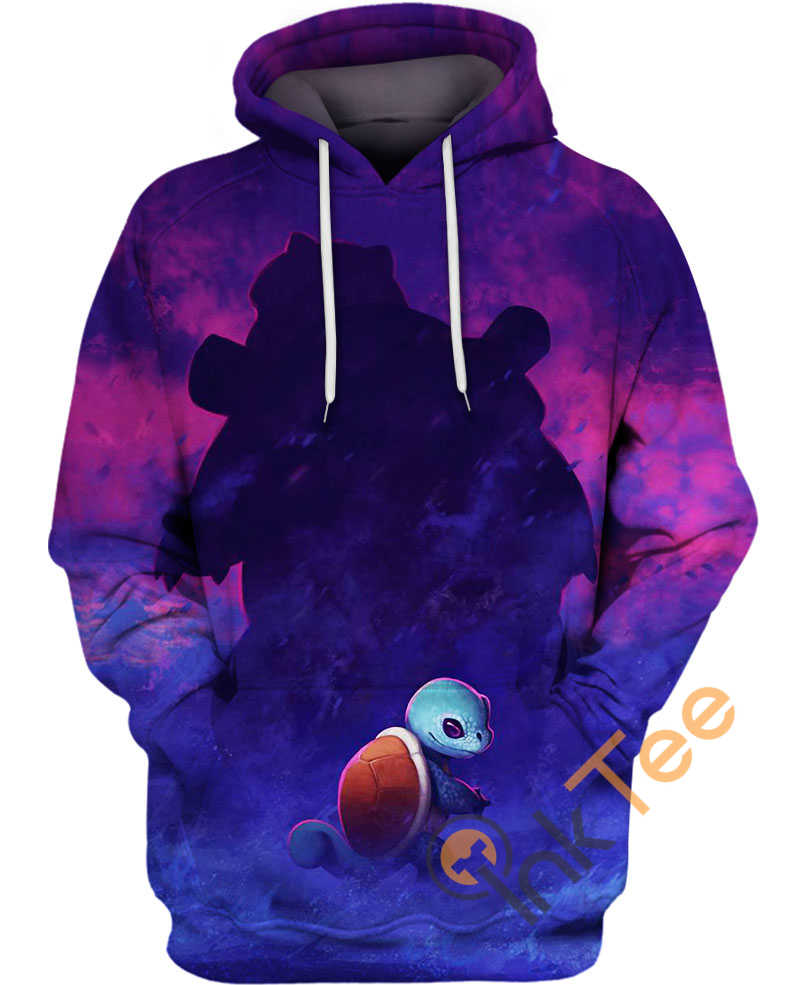 A Light Blue Turtle All Over Print 3D Hoodie