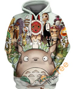 A Tribute Of Studio Ghibli All Over Print 3D Hoodie