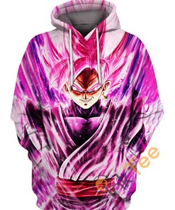 Add A Touch Of Romance With Son Goku Pink Rose 3D Hoodie For Dragon Ball Fans