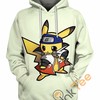 Adorable And Cool Naruto Pikachu Hoodie 3D