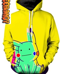 Adorable Ditto Pikachu All Over Print 3D Hoodie