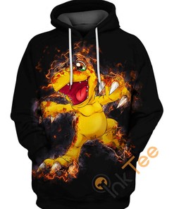 Agumon Digimon All Over Print 3D Hoodie