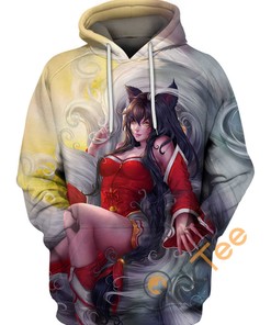 Ahri The Nine-Tailed Fox 3D Hoodie With All Over Print
