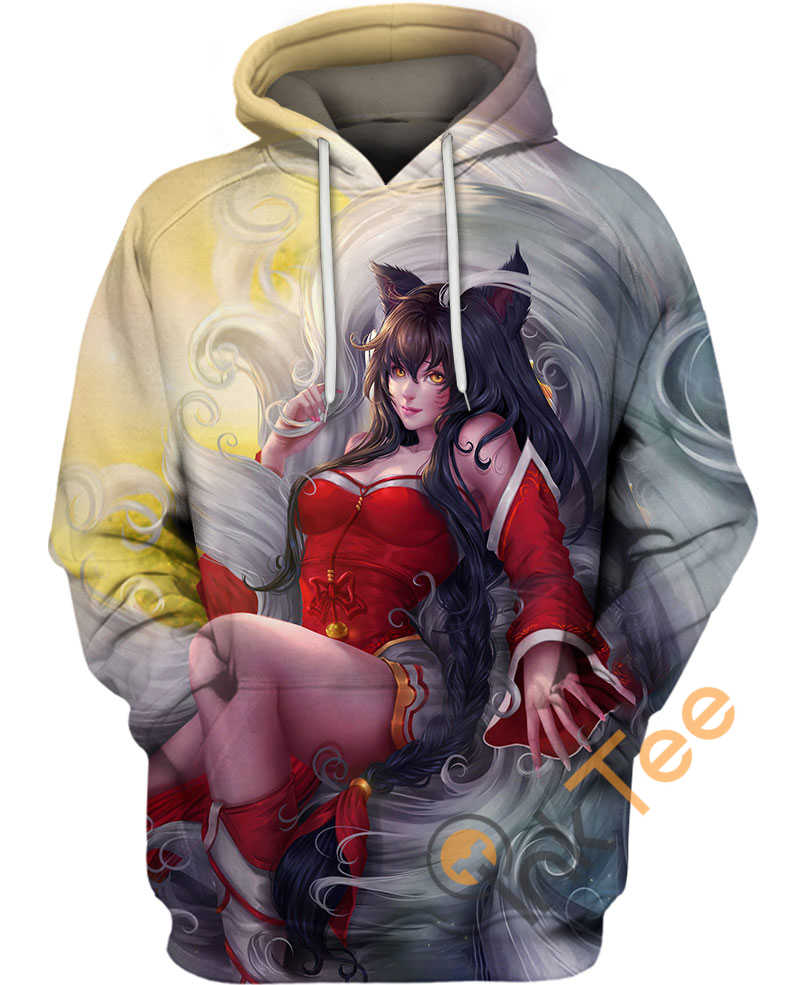 Ahri The Nine-Tailed Fox 3D Hoodie With All Over Print