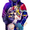 Ainz And Albedo All Over Print 3D Hoodie - Gifts For Men