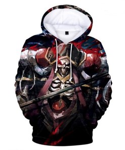Ainz Ooal Gown Overlord Japanese 3D Zip Hoodie (Keyword: 3D Hoodies For Men