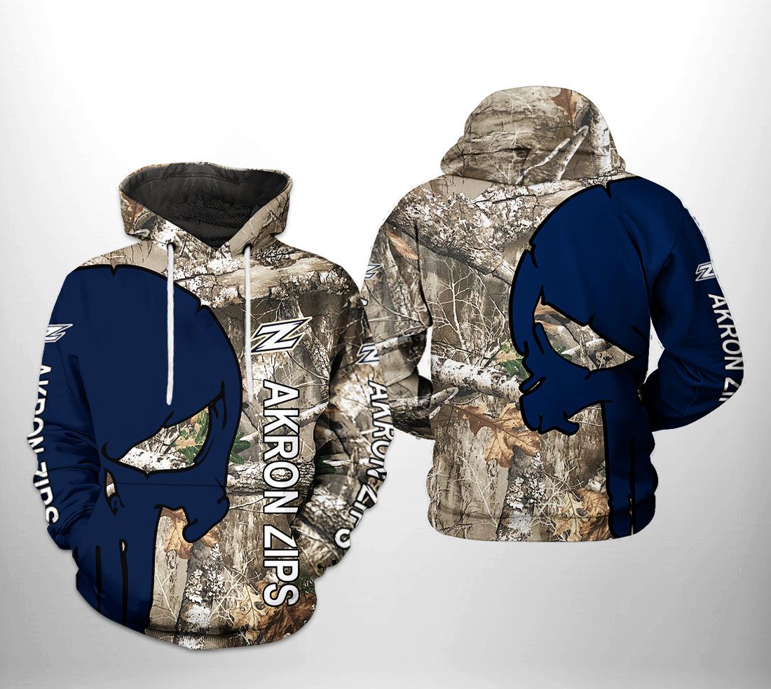 Akron Zips Usa Flag 3D Printed Hoodie - Ncaa Apparel For Fans