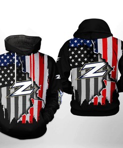 Akron Zips Usa Flag 3D Printed Zipper Hoodie - Hoodie For Football Fans